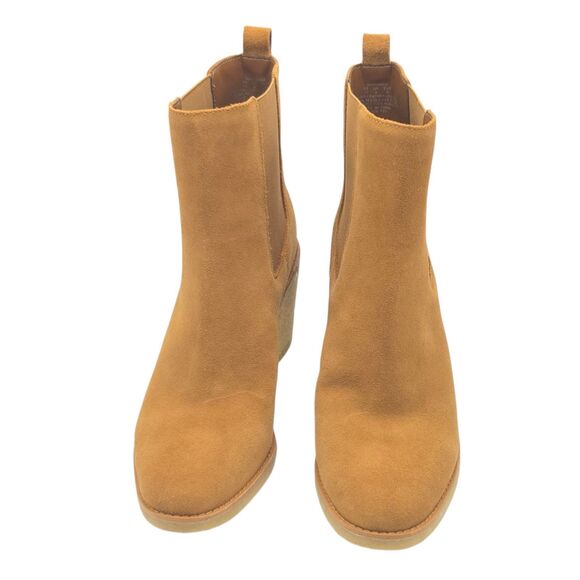 Lauren Ralph Lauren Marianna Camel Water Repellent Suede Chelsea Booties 10B NEW - Picture 15 of 15